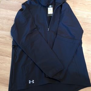 Black UA quarter zip pullover